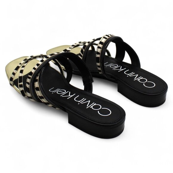 Womens Calvin Klein Strappy Flat Sandals - Picture 7 of 8